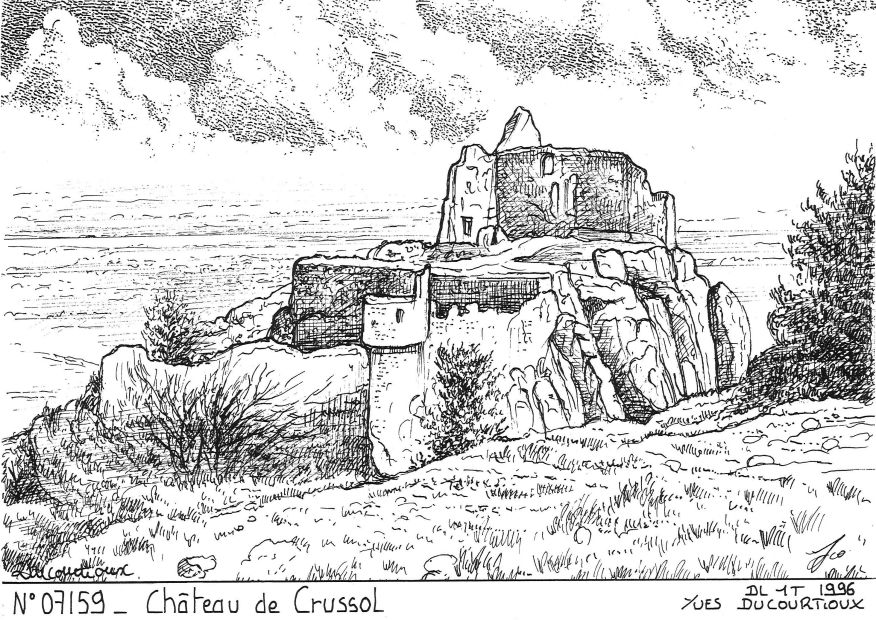 N 07159 - ST PERAY - château de crussol